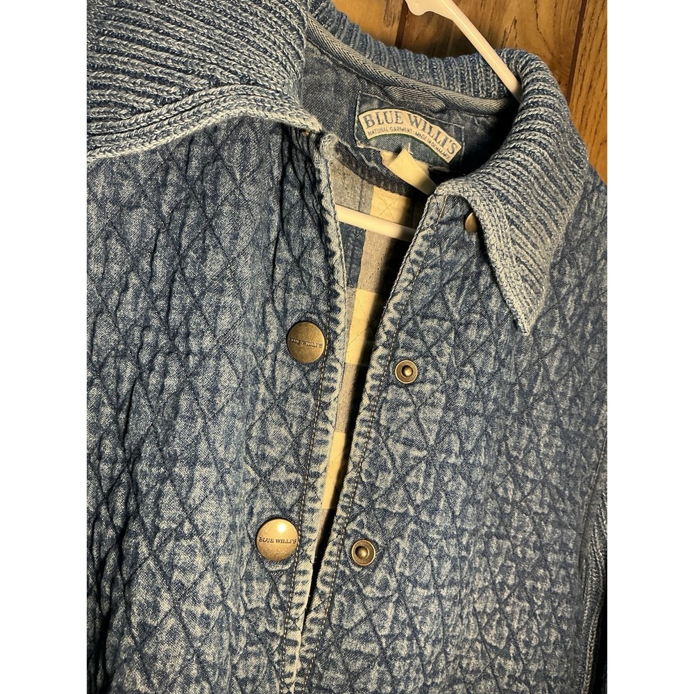 Vintage Blue Willi's Nautical Knit Sweater Sailboat Denim Size L - Picture 8 of 11